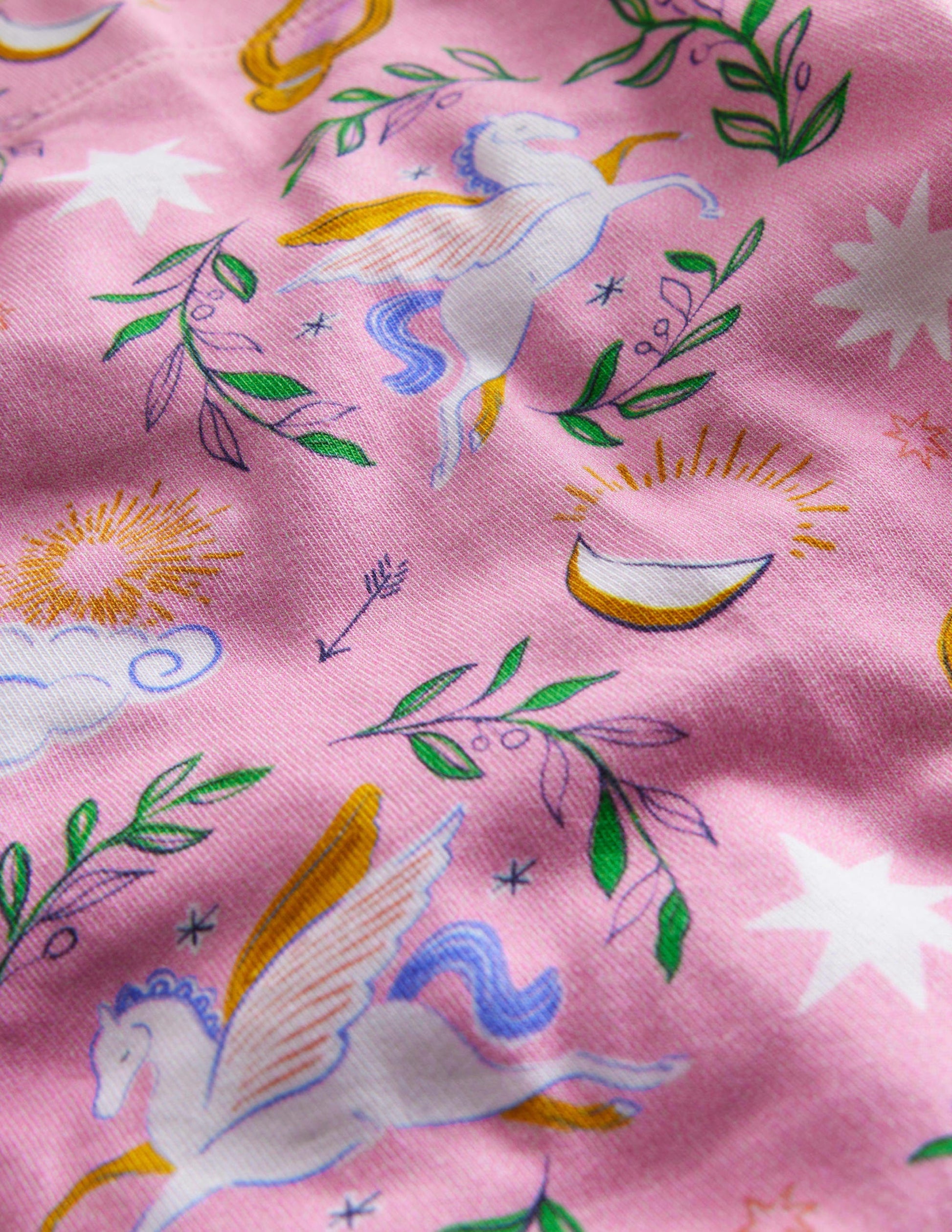 Fun Cropped Leggings-Pink Greek Toile-3