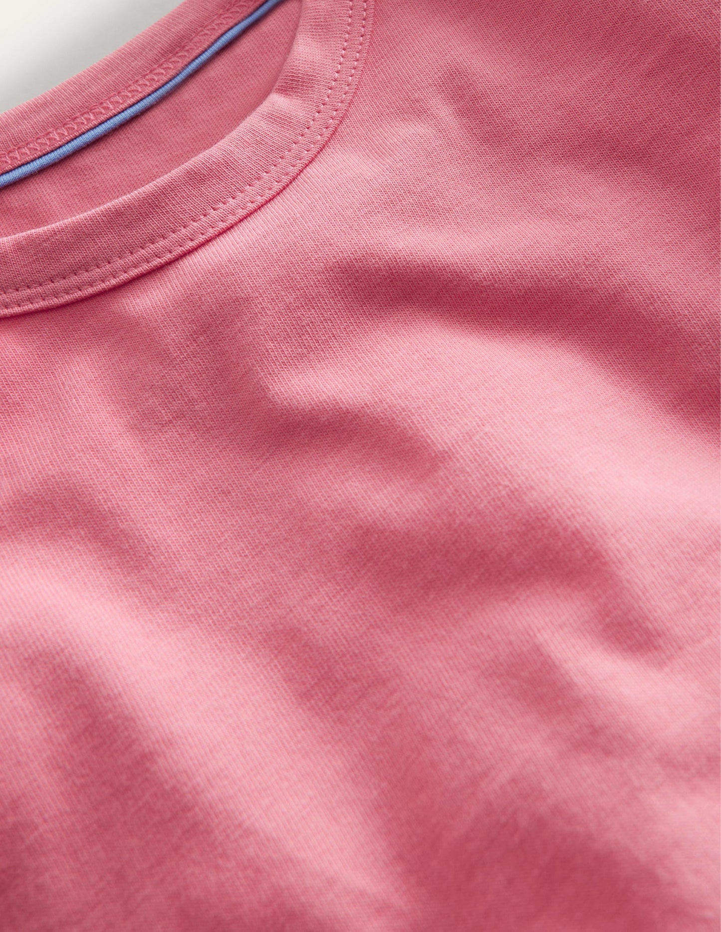 Ruched Side Tee-Peach Punch Pink