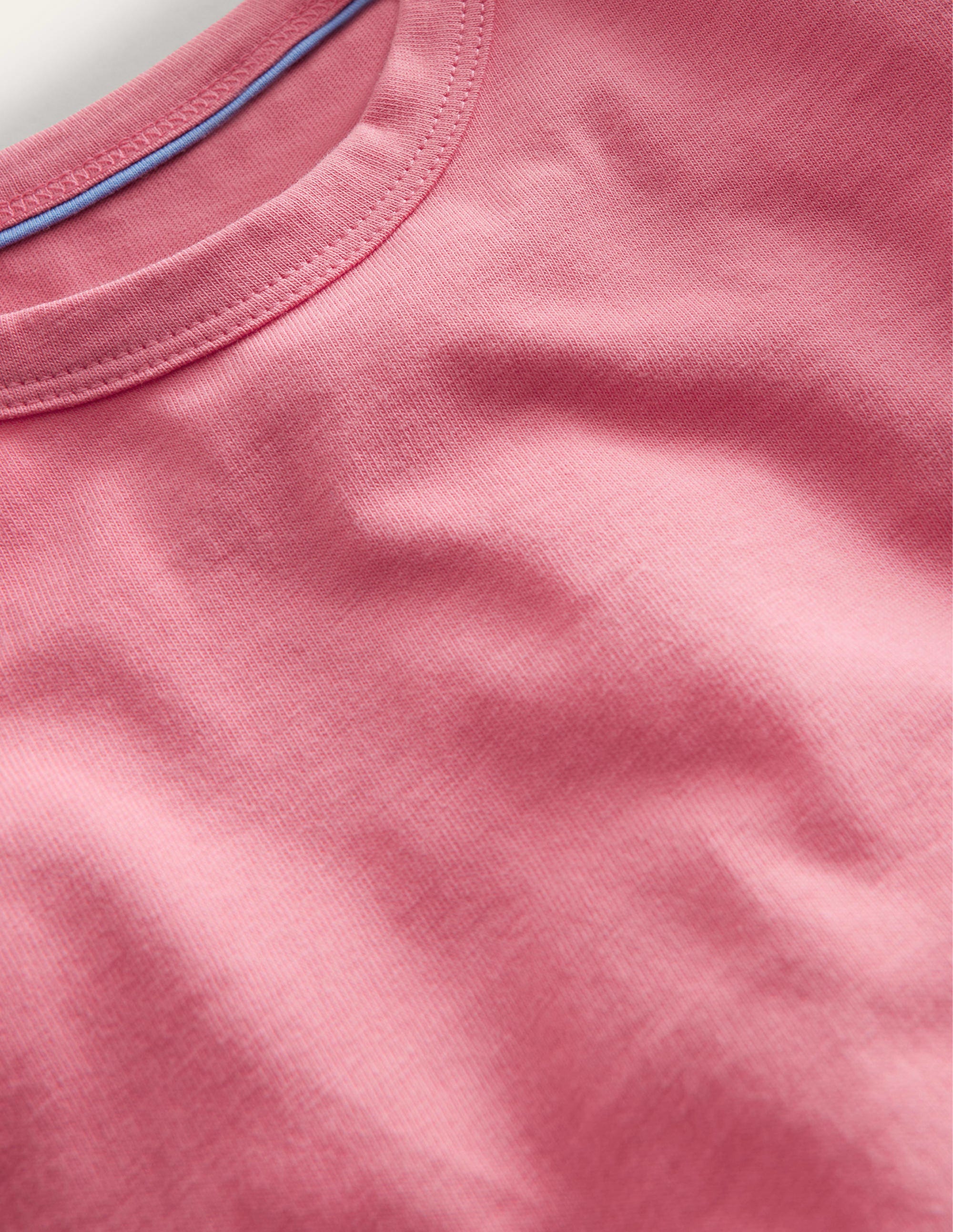 Ruched Side Tee-Peach Punch Pink - Image 3