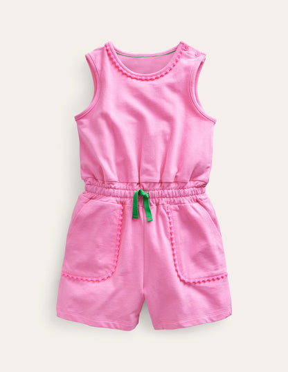 Relaxed Jersey Playsuit-Bright Petal-1