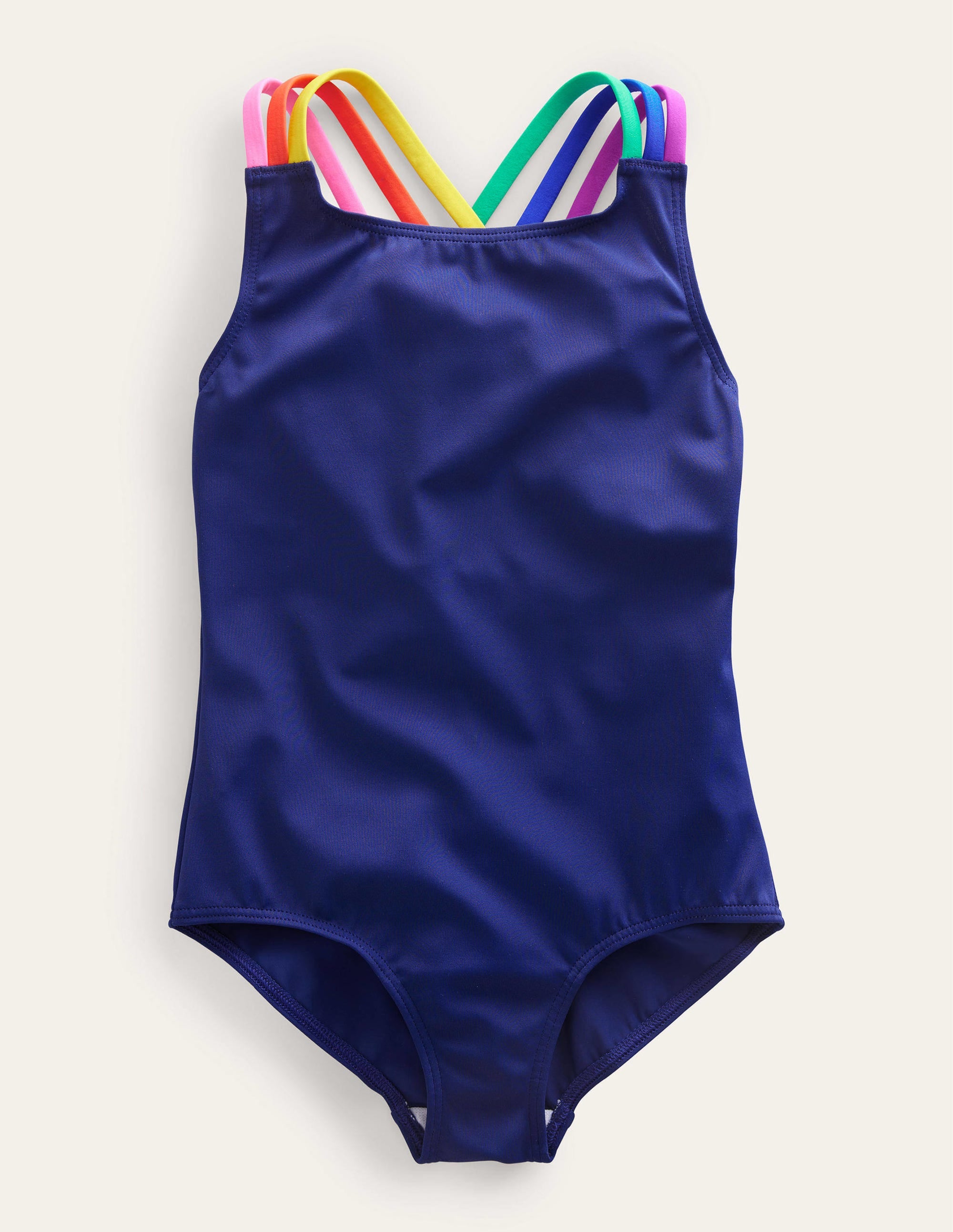 Rainbow Cross-Back Swimsuit-Harmony Blue - Image 1