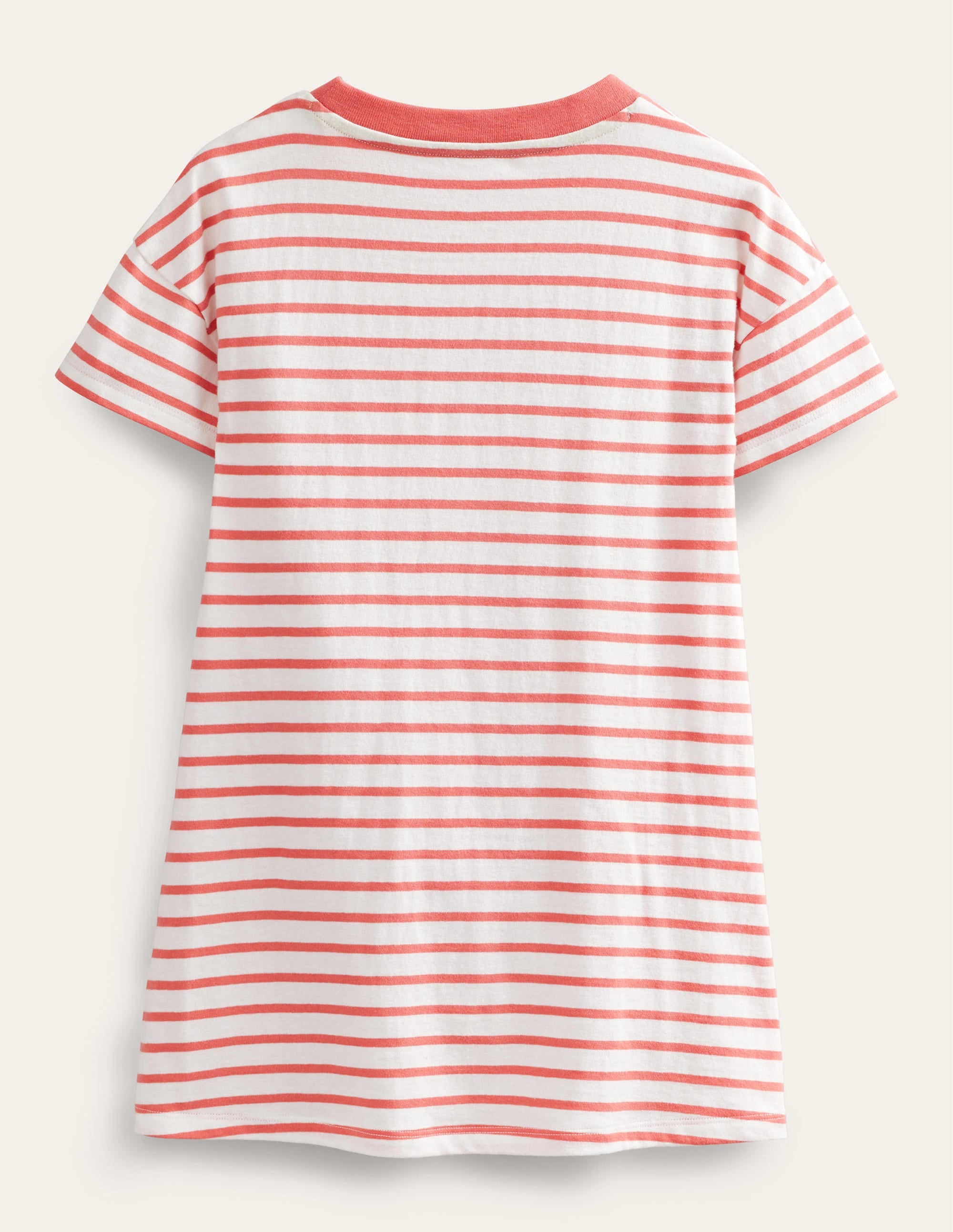 Printed Logo Jersey Dress-Peach Punch Pink Butterfly - Image 2