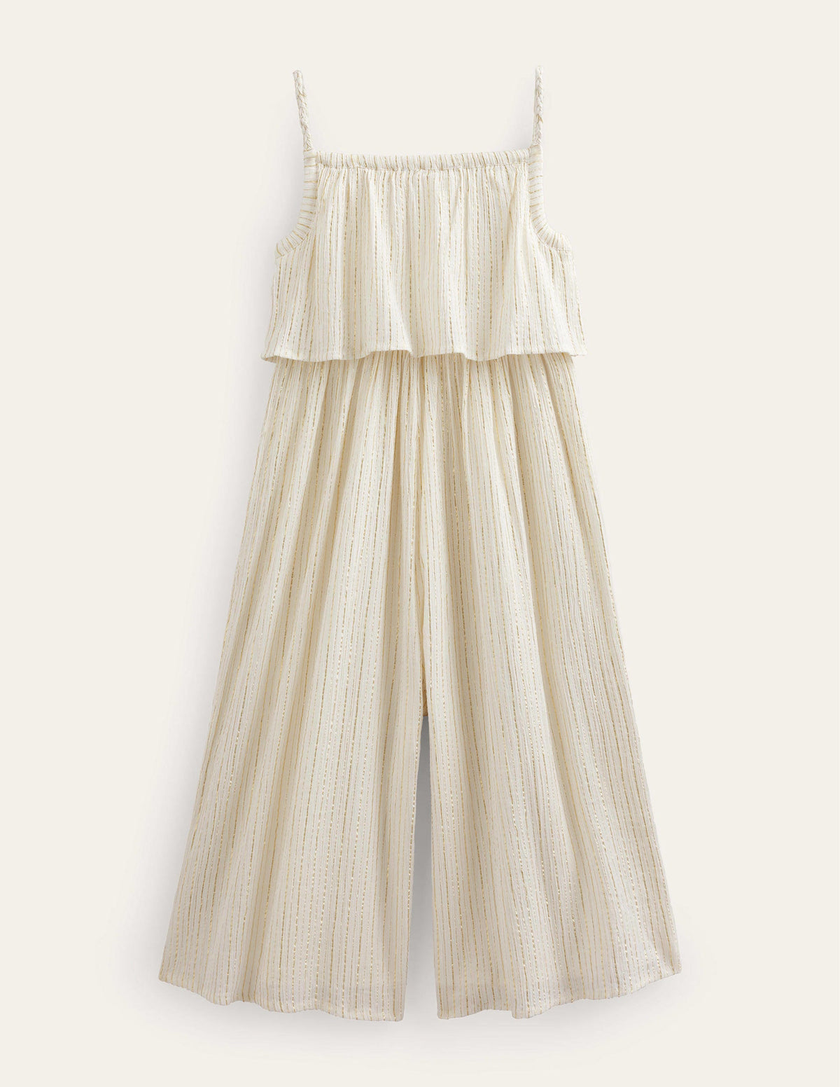 Wide Leg Jumpsuit-Ivory - Image 2