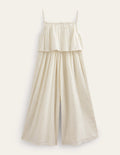Wide Leg Jumpsuit-Ivory