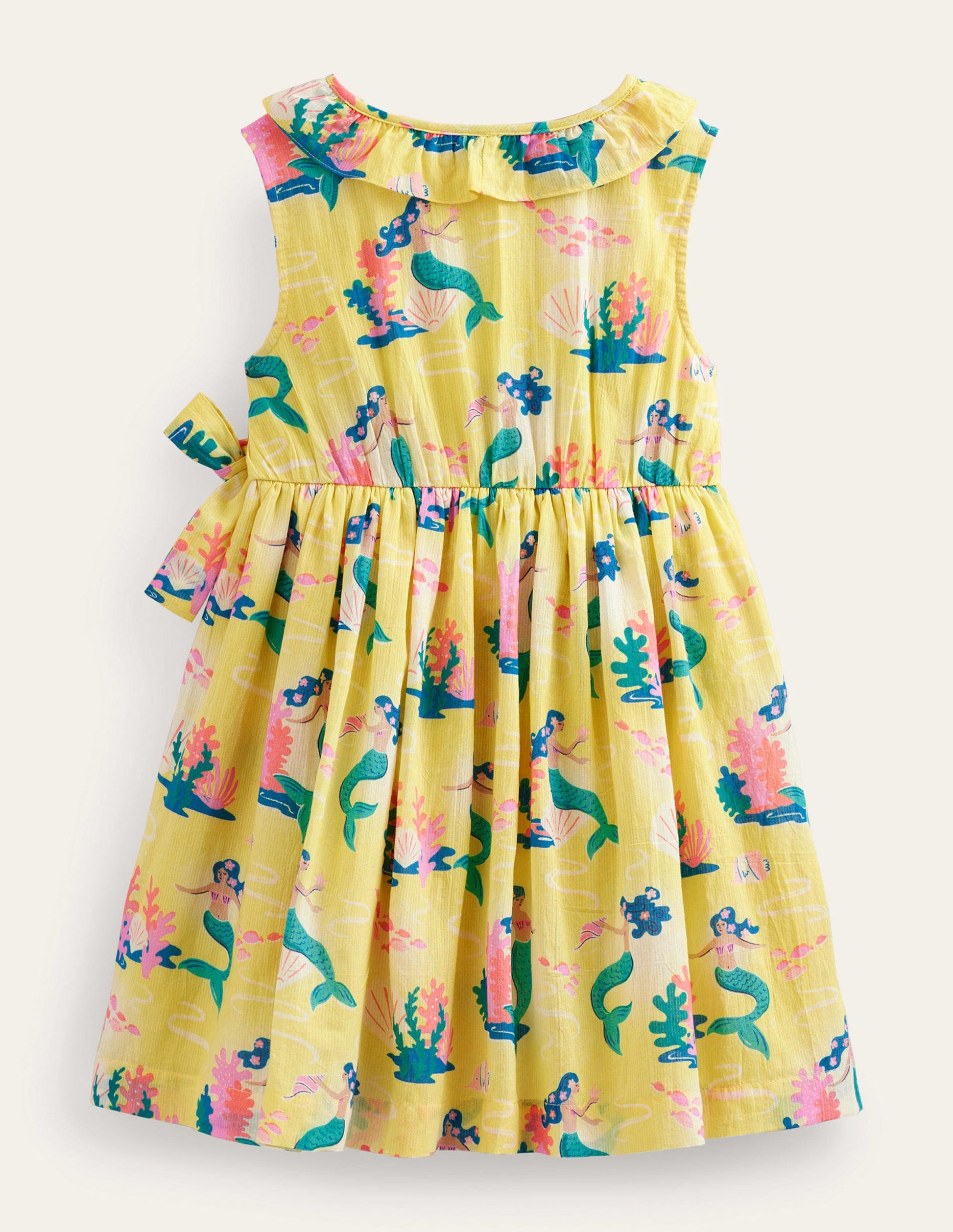 Wrap Dress-Yellow Mermaid-2
