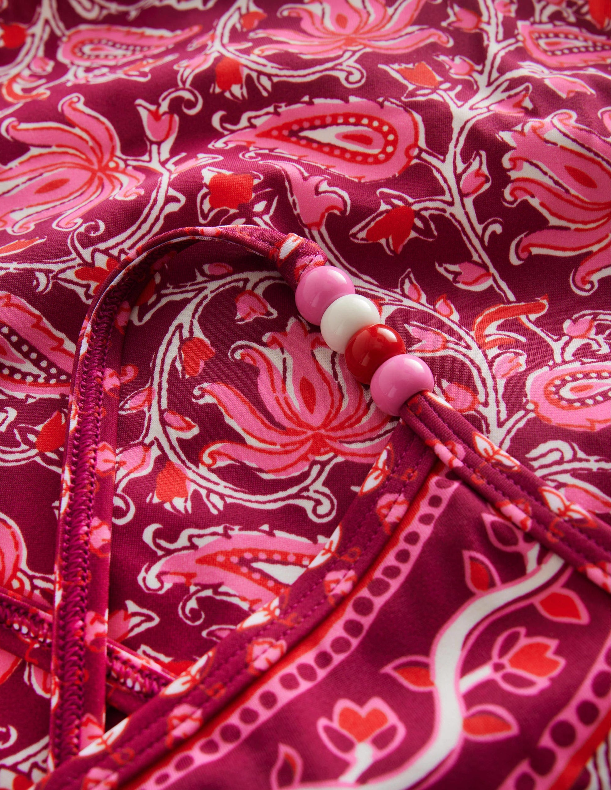 Beaded Swimsuit-Raspberry Radiance Paisley-3