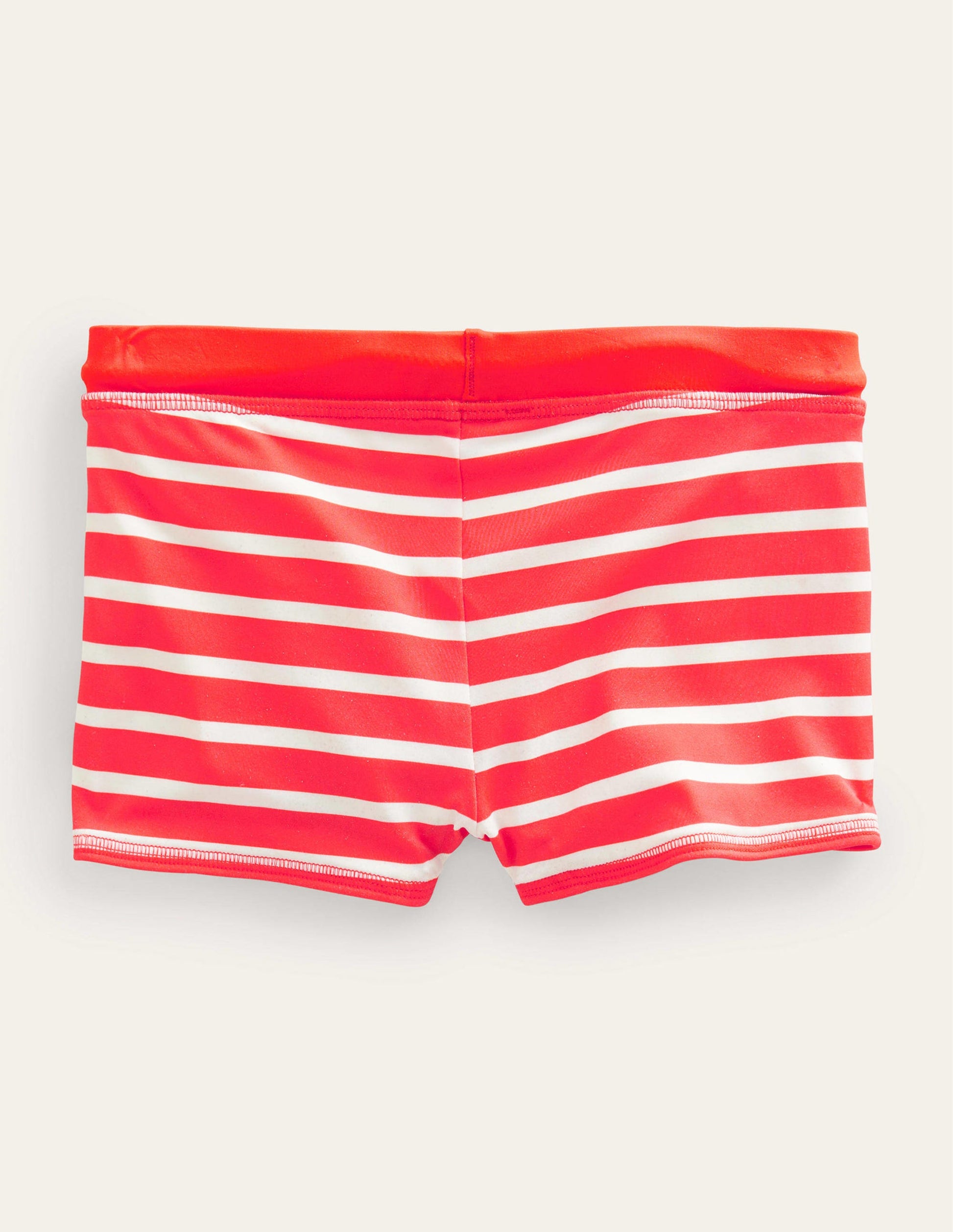 Swim Trunks-Strawberry Tart & Ivory Stripe-2