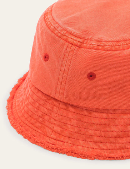 Bucket Hat-Mandarin red-2