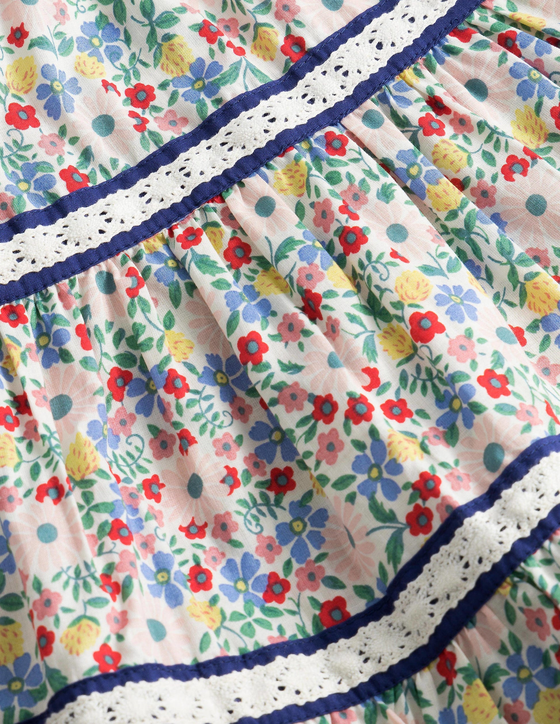 Midi Tiered Skirt-Vanilla Pod Floral-3