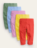 5-Pack Cropped Leggings-Multi Spot