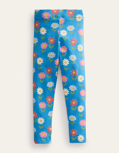 Fun Leggings-Penzance Blue Flowers-2