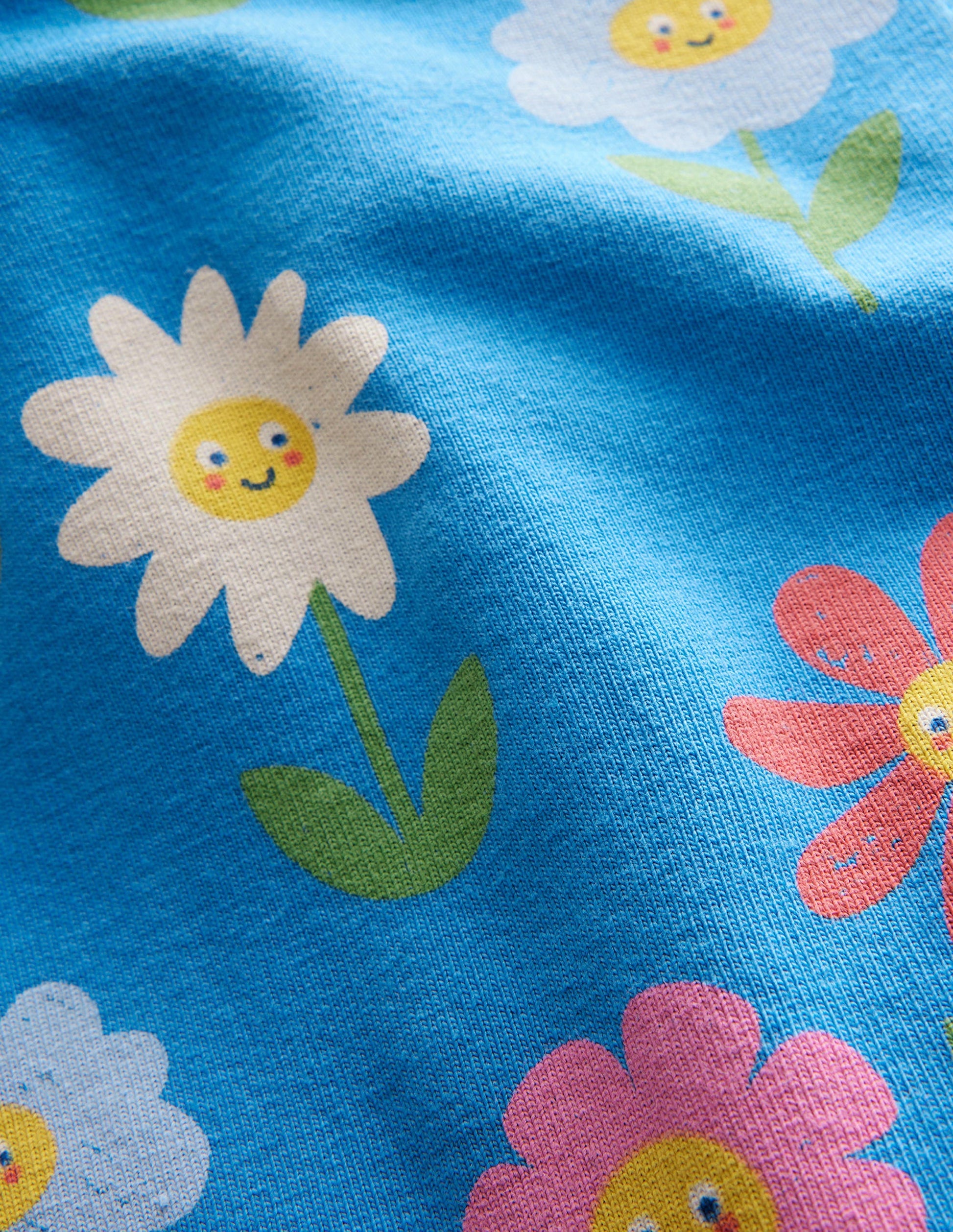 Fun Leggings-Penzance Blue Flowers-3