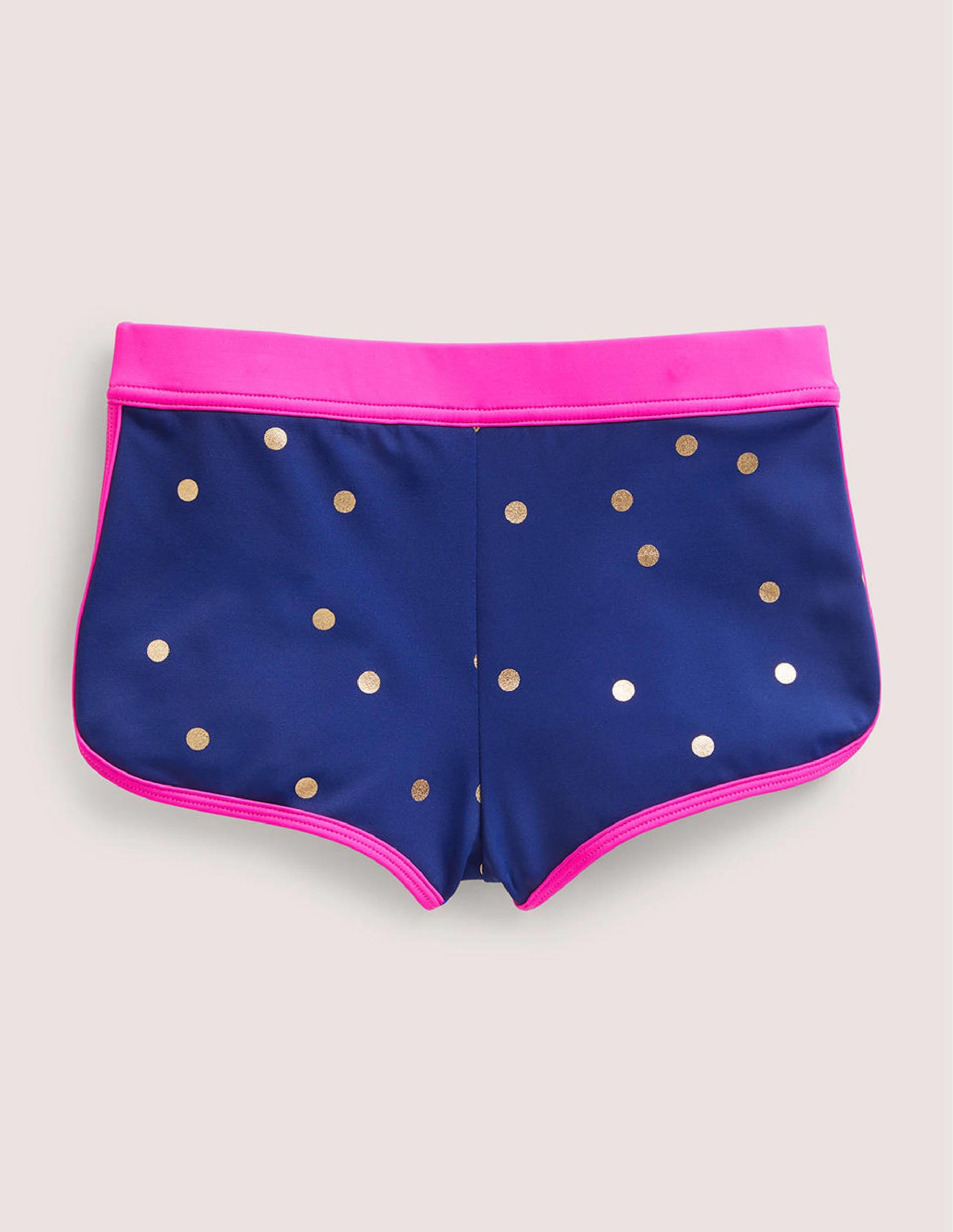 Patterned Swim Shorts-Harmony Blue Gold Spot - Image 2