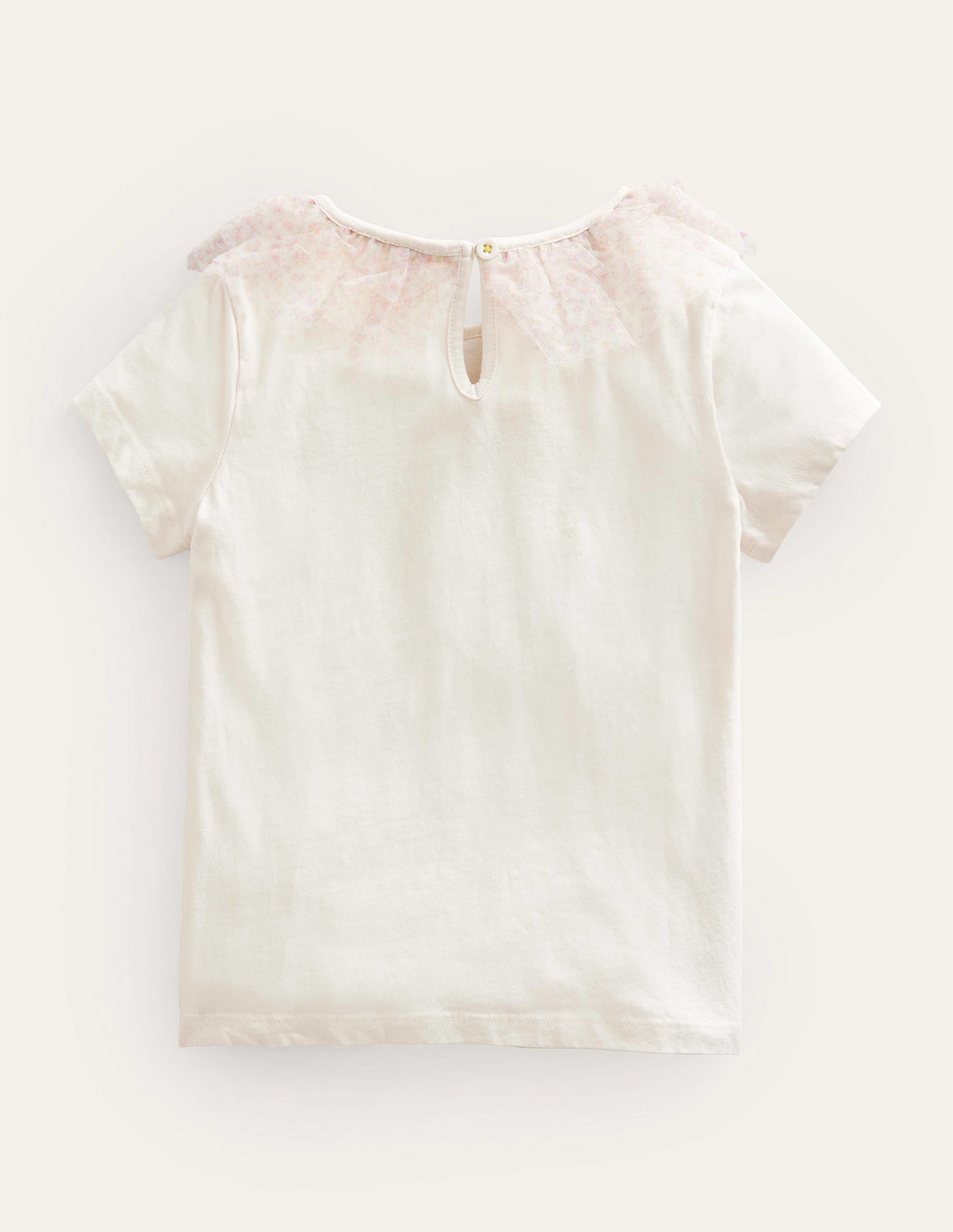 Tulle Jersey Top-Vanilla Pod - Image 2