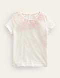 Tulle Jersey Top-Vanilla Pod