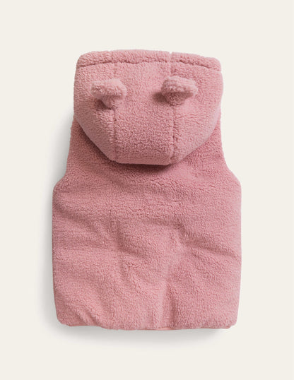 Borg Mix Reversible Gilet-Deep Grass Green Floral-5