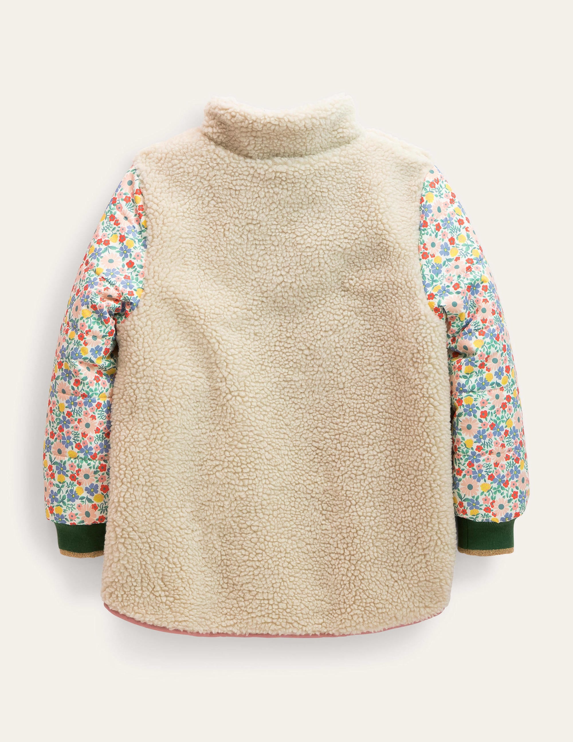 Borg Mix Coat-Vanilla Pod Floral - Image 2