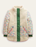 Borg Mix Coat-Vanilla Pod Floral