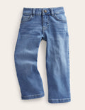 Straight Leg Flare Jean-Light Denim