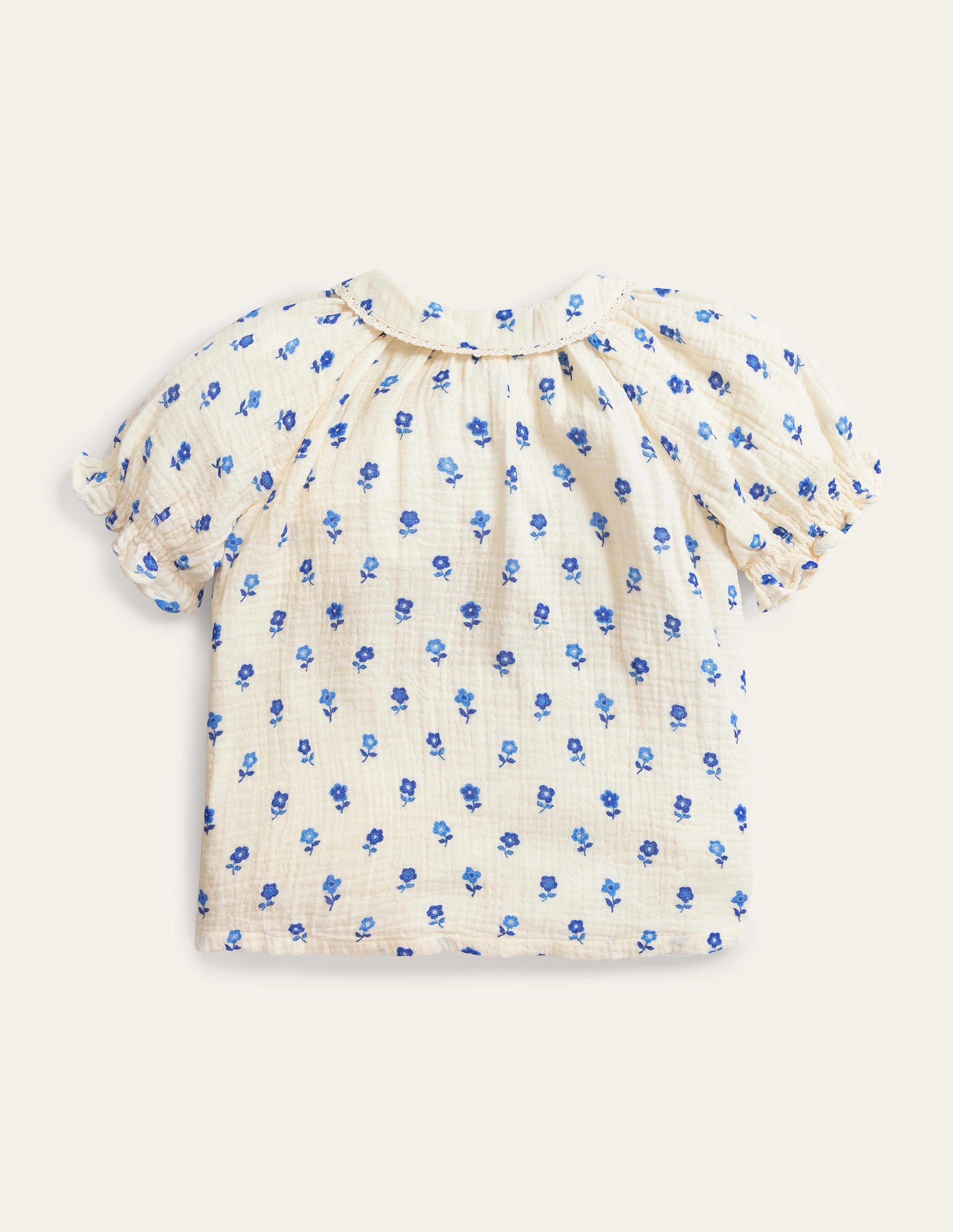 Short Puff Sleeve Top-Vanilla Pod Floral-2