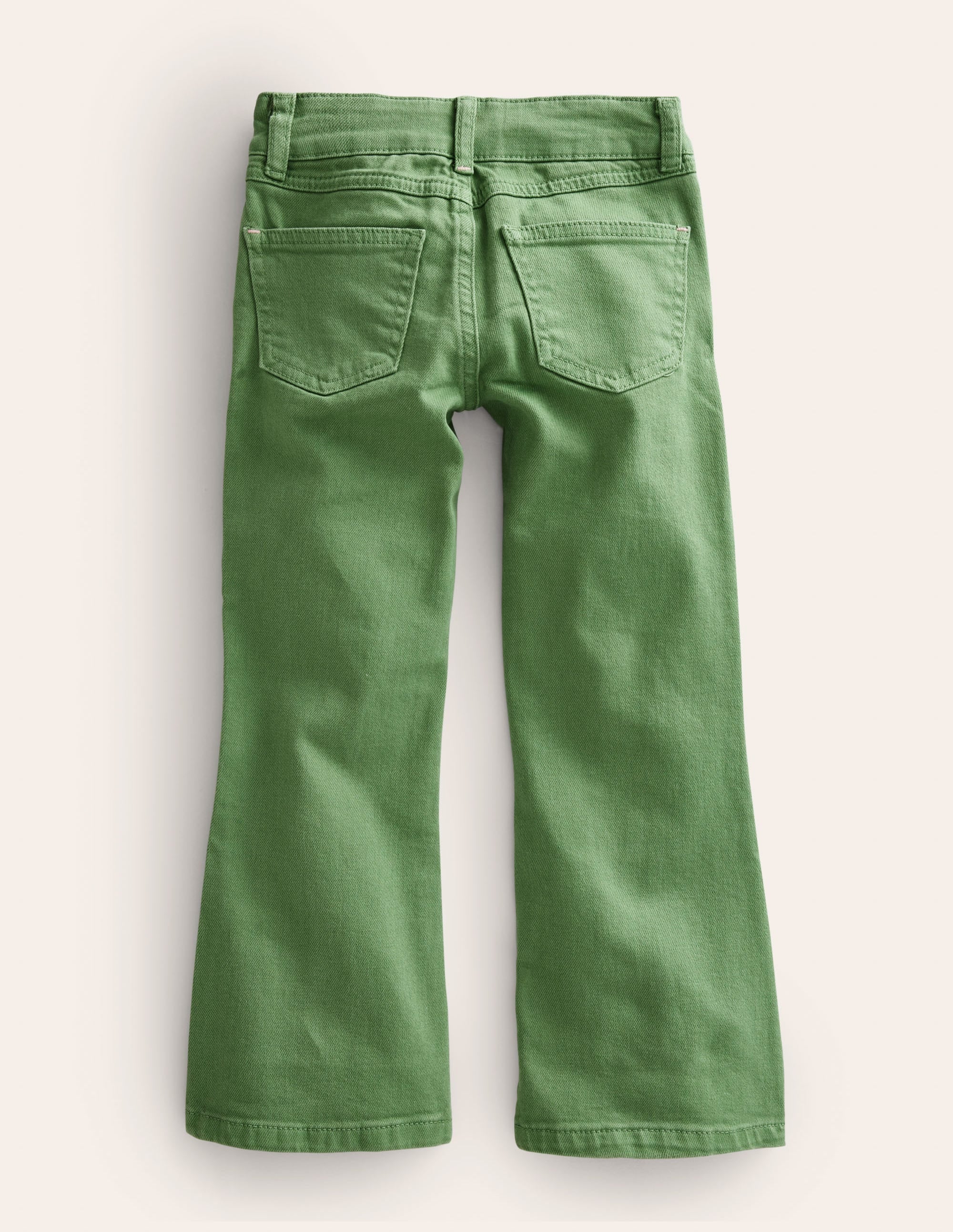 Kick Flare Jean-Deep Grass Green - Image 2