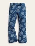 Kick Flare Jean-Denim Flower