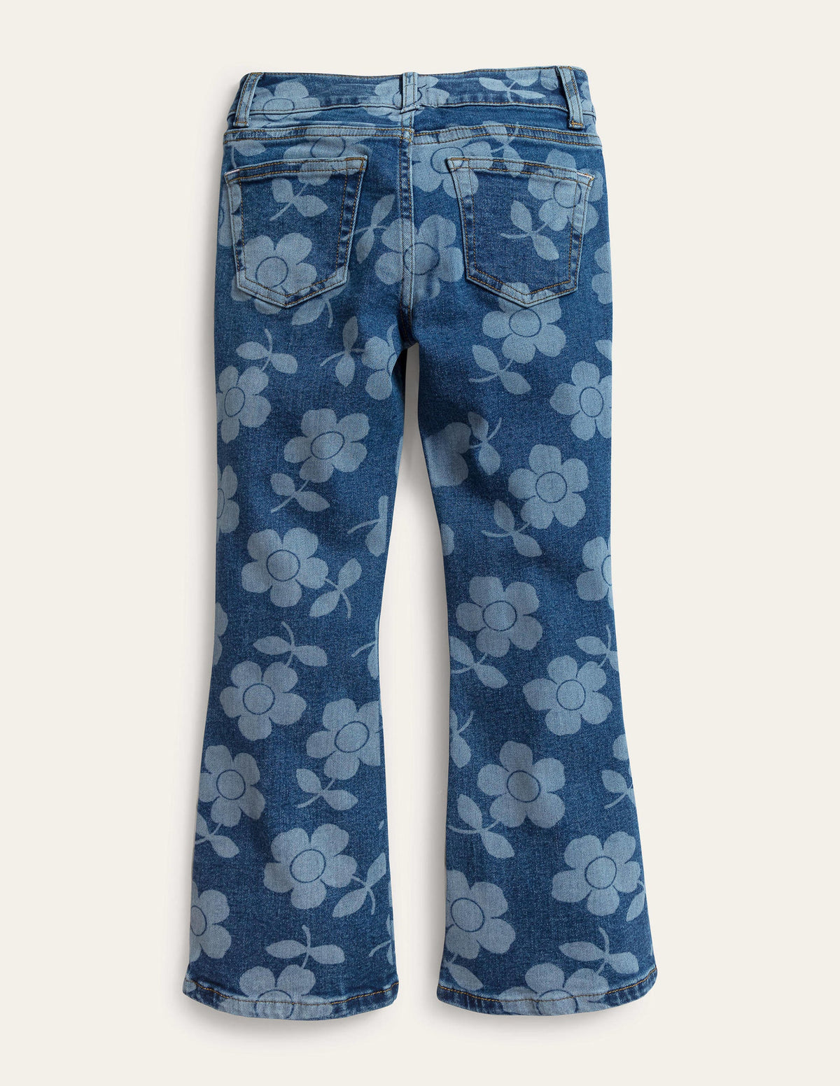 Kick Flare Jean-Denim Flower-2