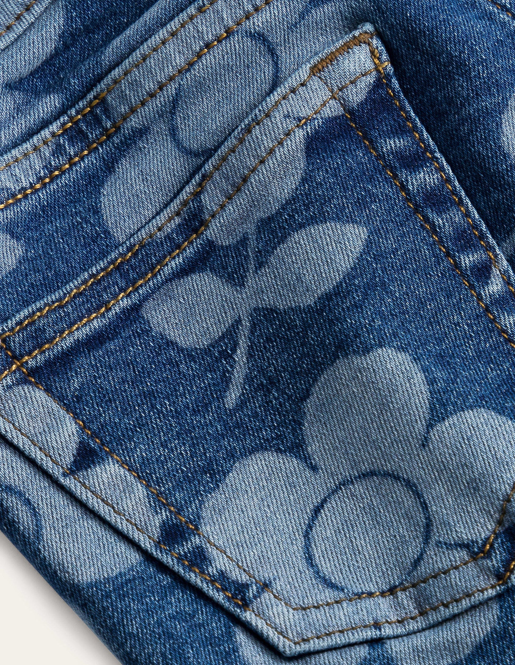 Kick Flare Jean-Denim Flower-3