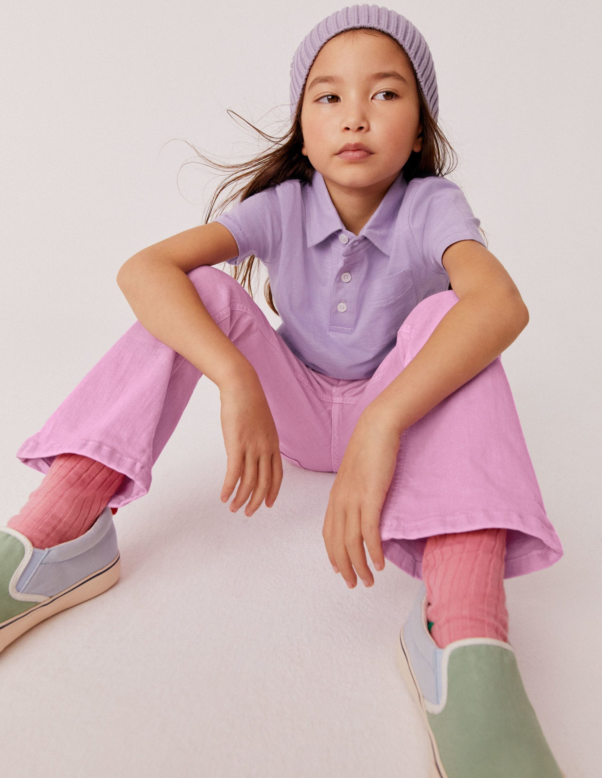 Kick Flare Jean-Lilac Pink-4