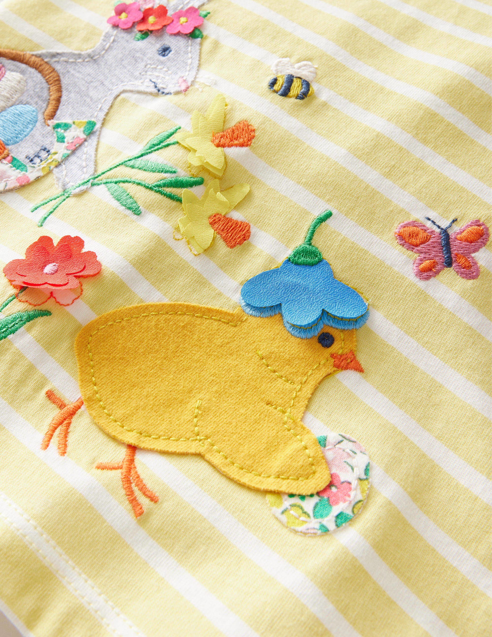 Flutter T-Shirt-Ivory/Soft Lemon Easter - Image 3