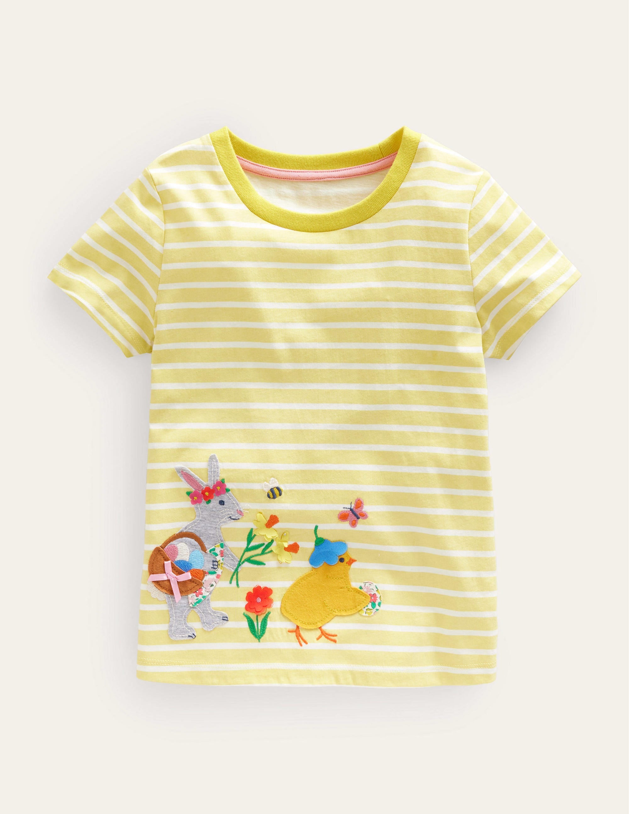 Flutter T-Shirt-Ivory/Soft Lemon Easter - Image 1