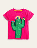 Flutter T-Shirt-Tutti Fruity Pink Cactus