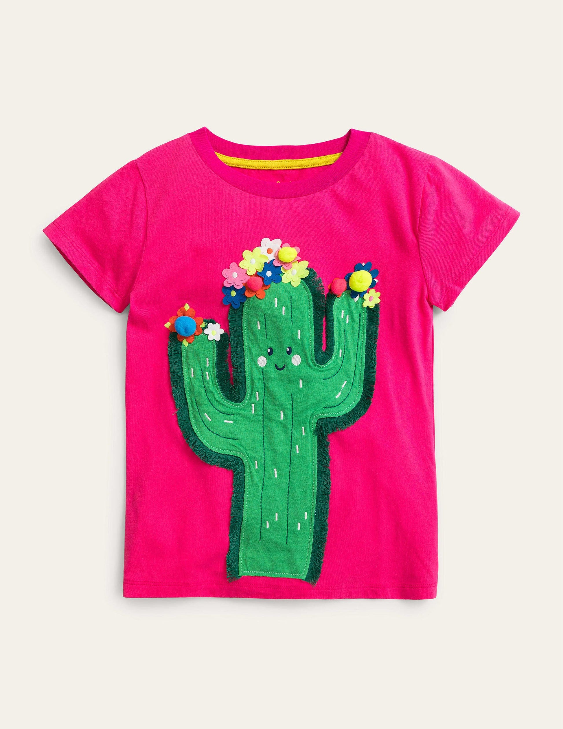 Flutter T-Shirt-Tutti Fruity Pink Cactus-1
