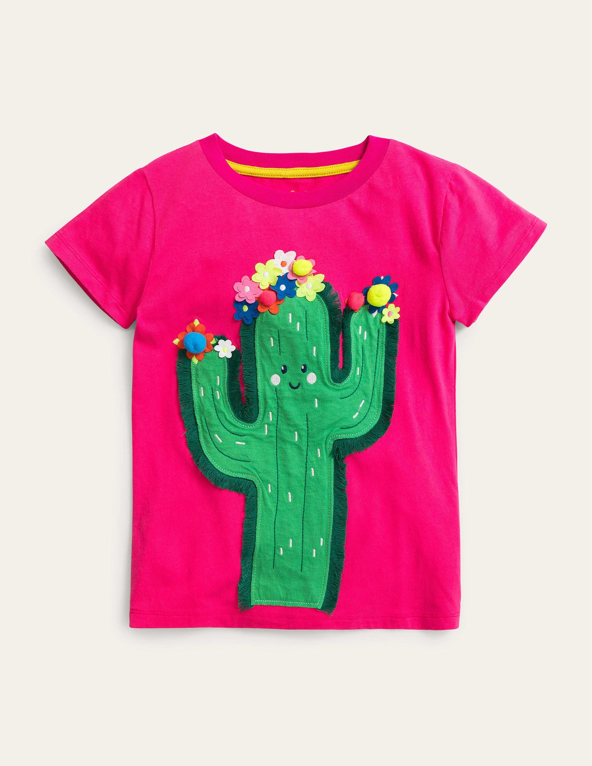 Flutter T-Shirt-Tutti Fruity Pink Cactus - Image 1