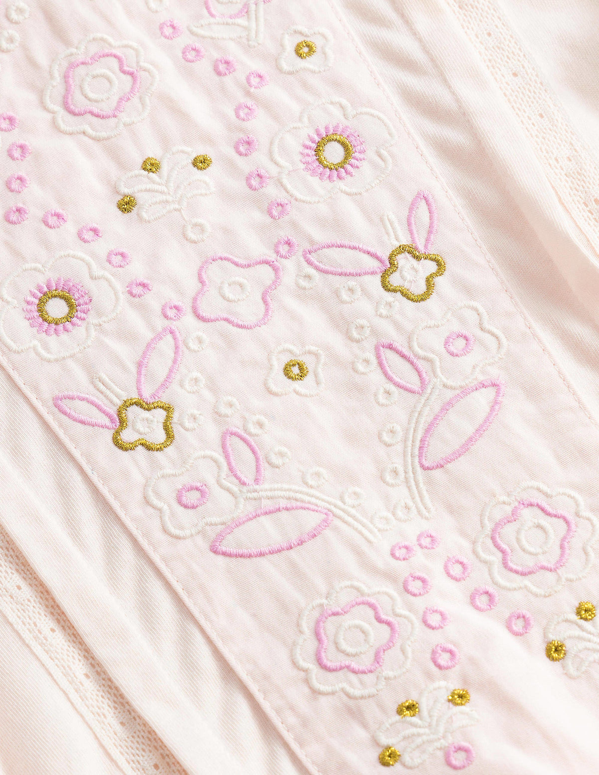 Lace Mix Jersey Top-Boto Pink-3