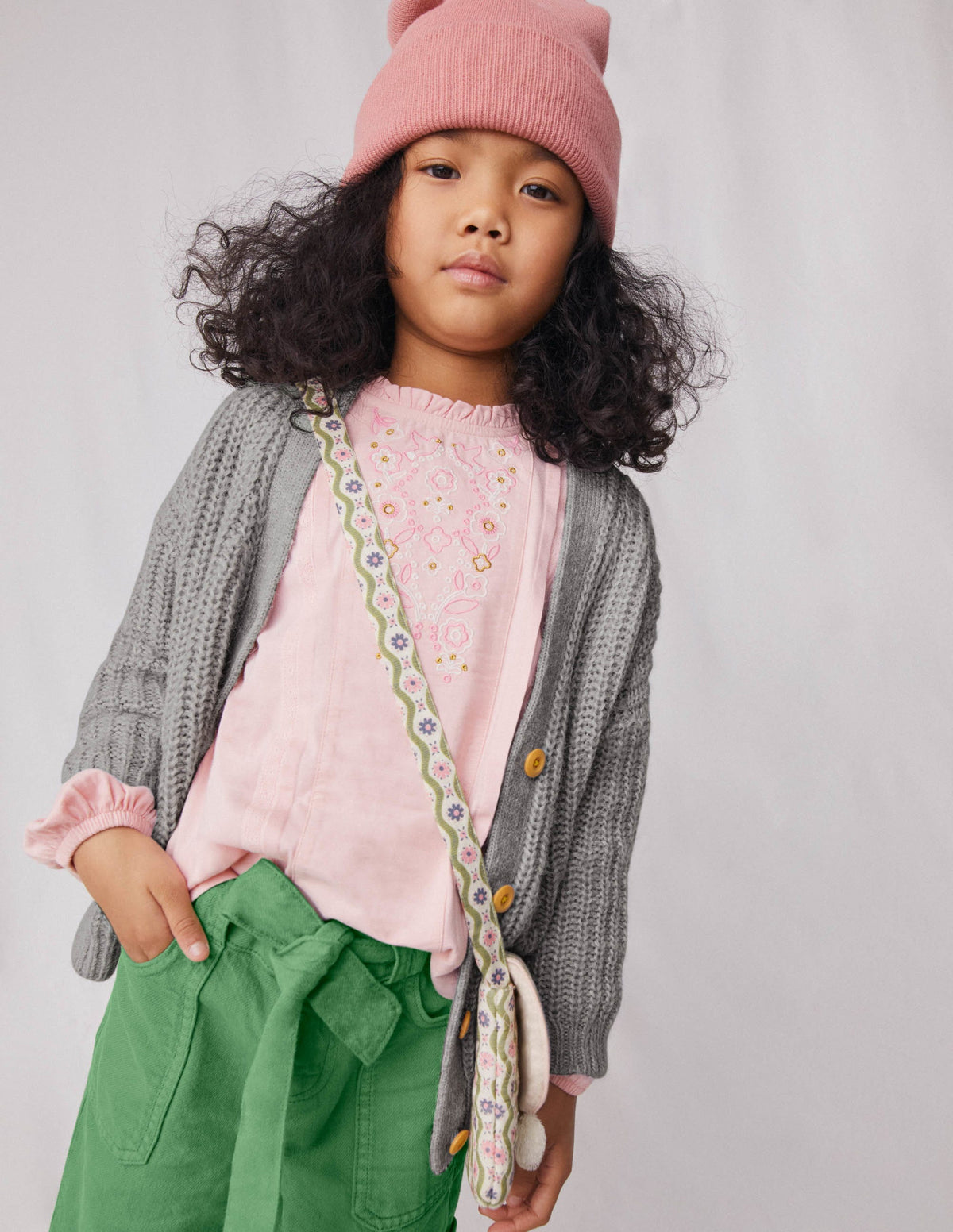Lace Mix Jersey Top-Boto Pink-4