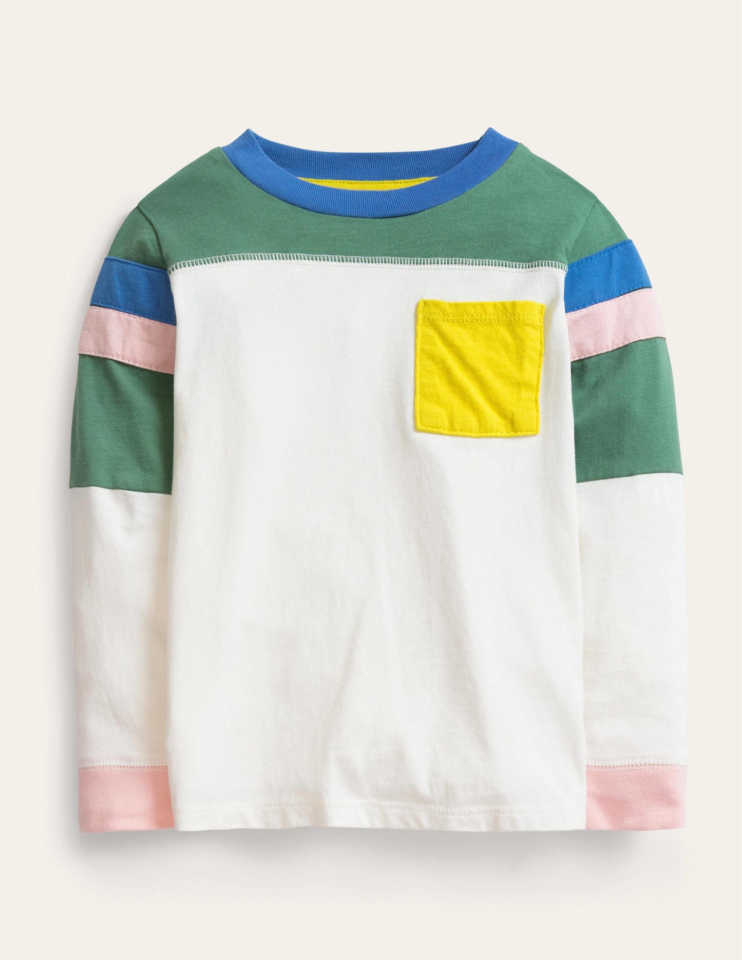 Colourblock T-shirt-Vanilla Pod