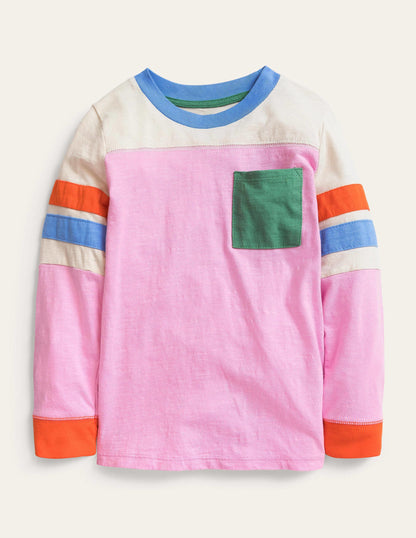 Colourblock T-shirt-Lilac Chiffon Pink-1