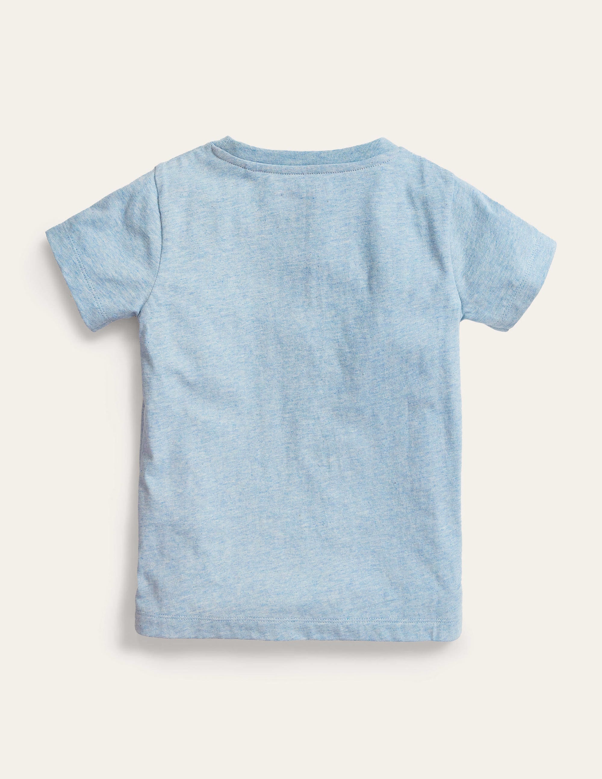 Peeping Pocket T-Shirt-Surf Blue Dog - Image 2