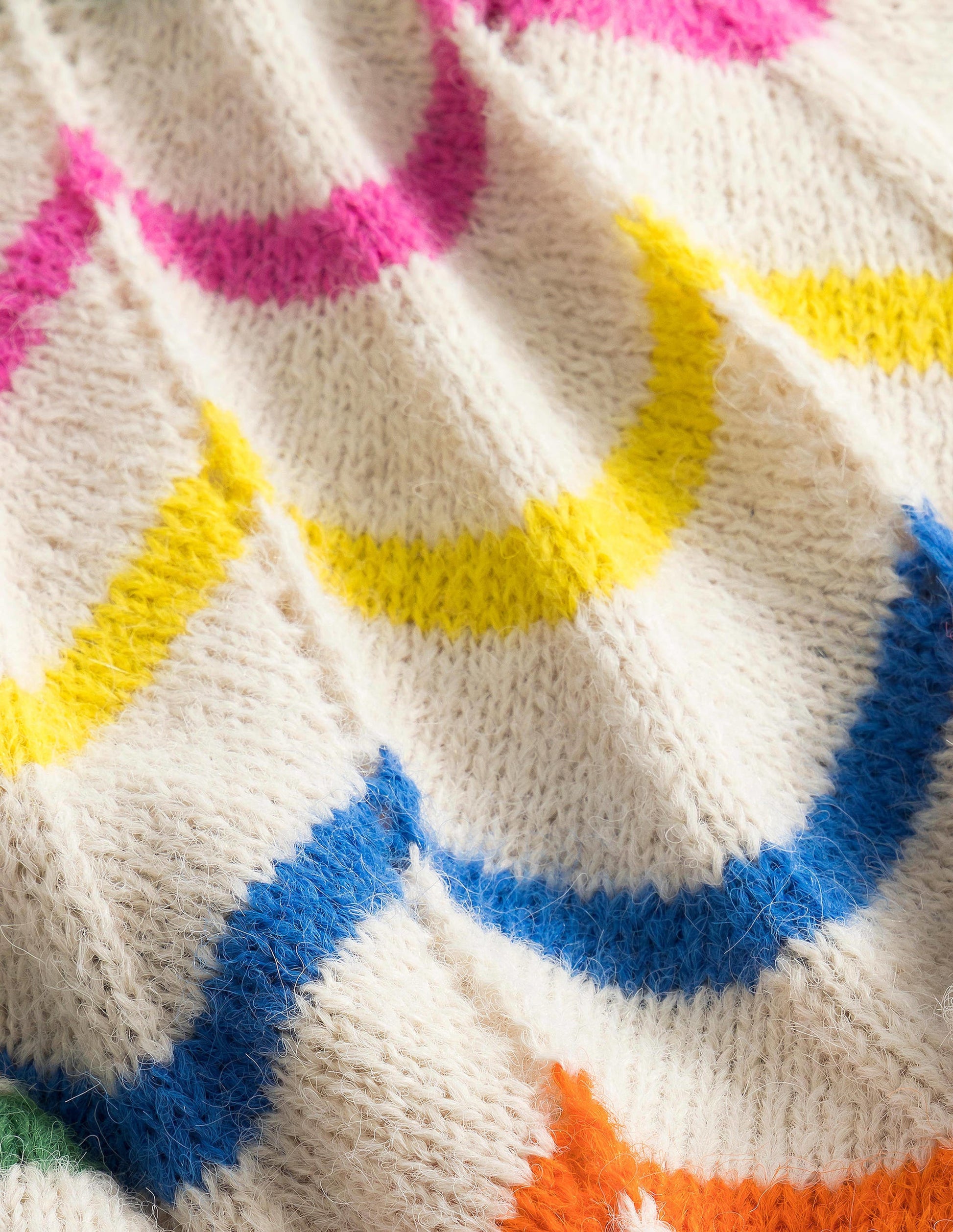 Fun Jumper-Ecru Marl Scallop Stripe-3