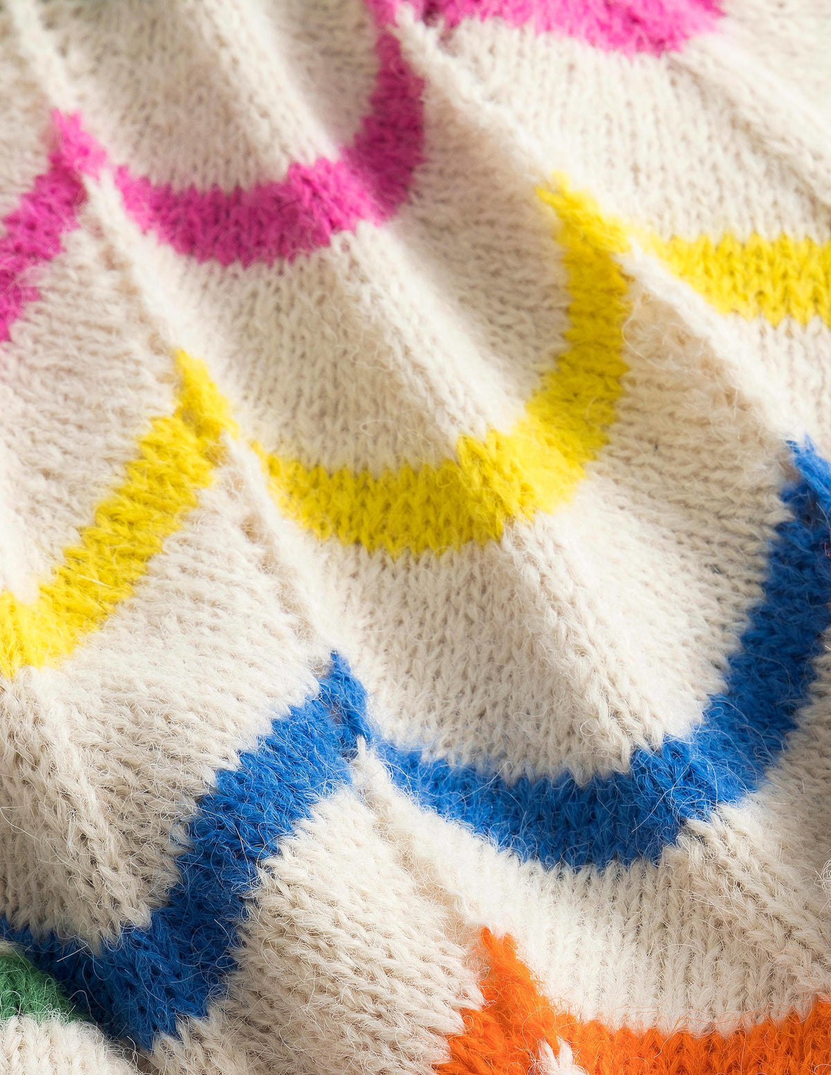 Fun Jumper-Ecru Marl Scallop Stripe - Image 3