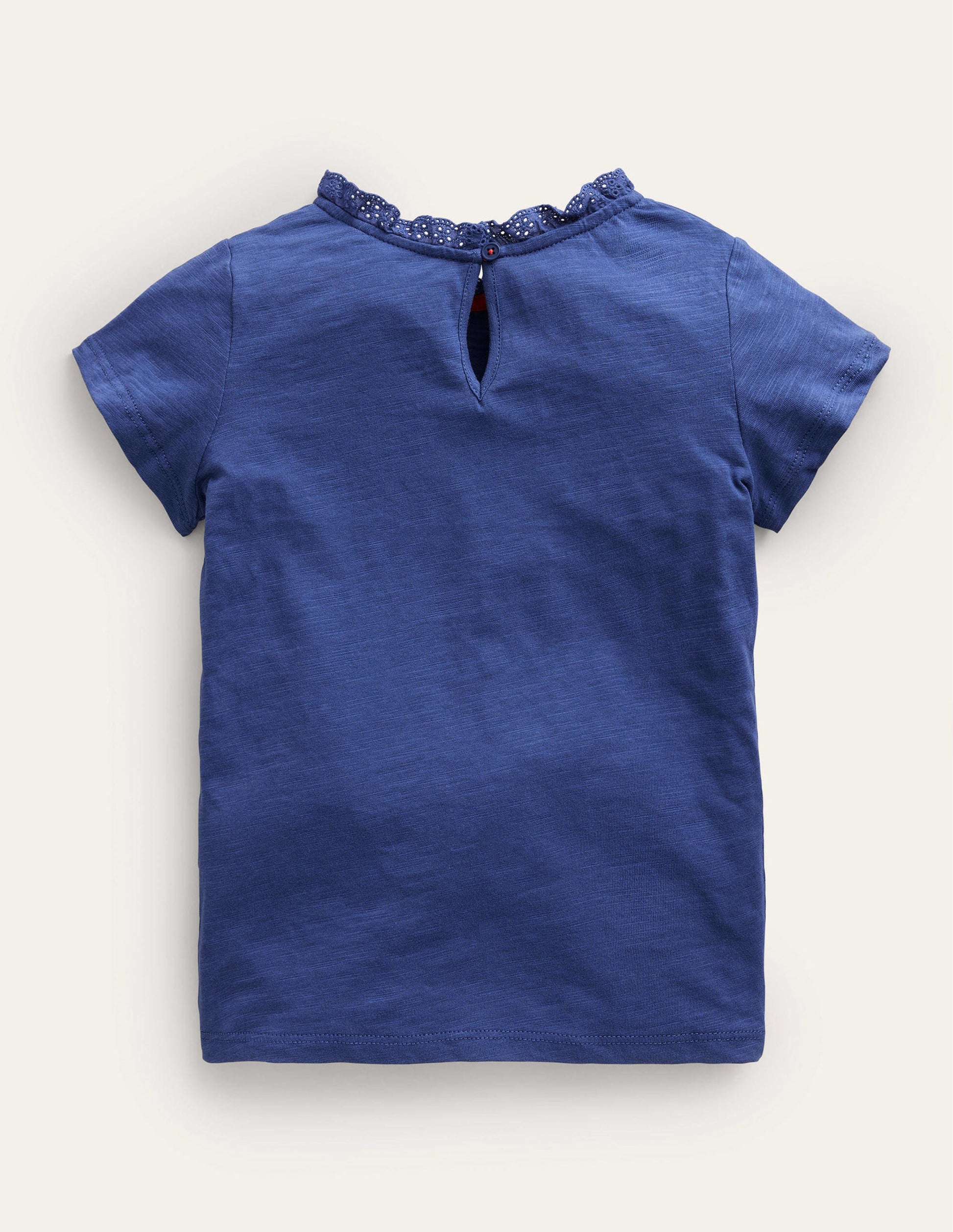 Broderie Pocket T-shirt-Starboard Blue-2
