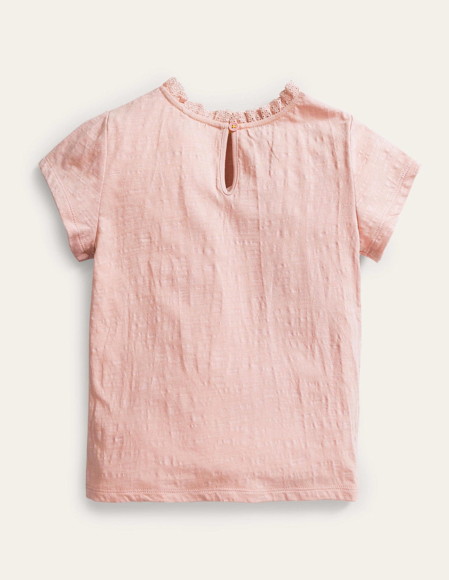 Broderie Pocket T-shirt-Boto Pink