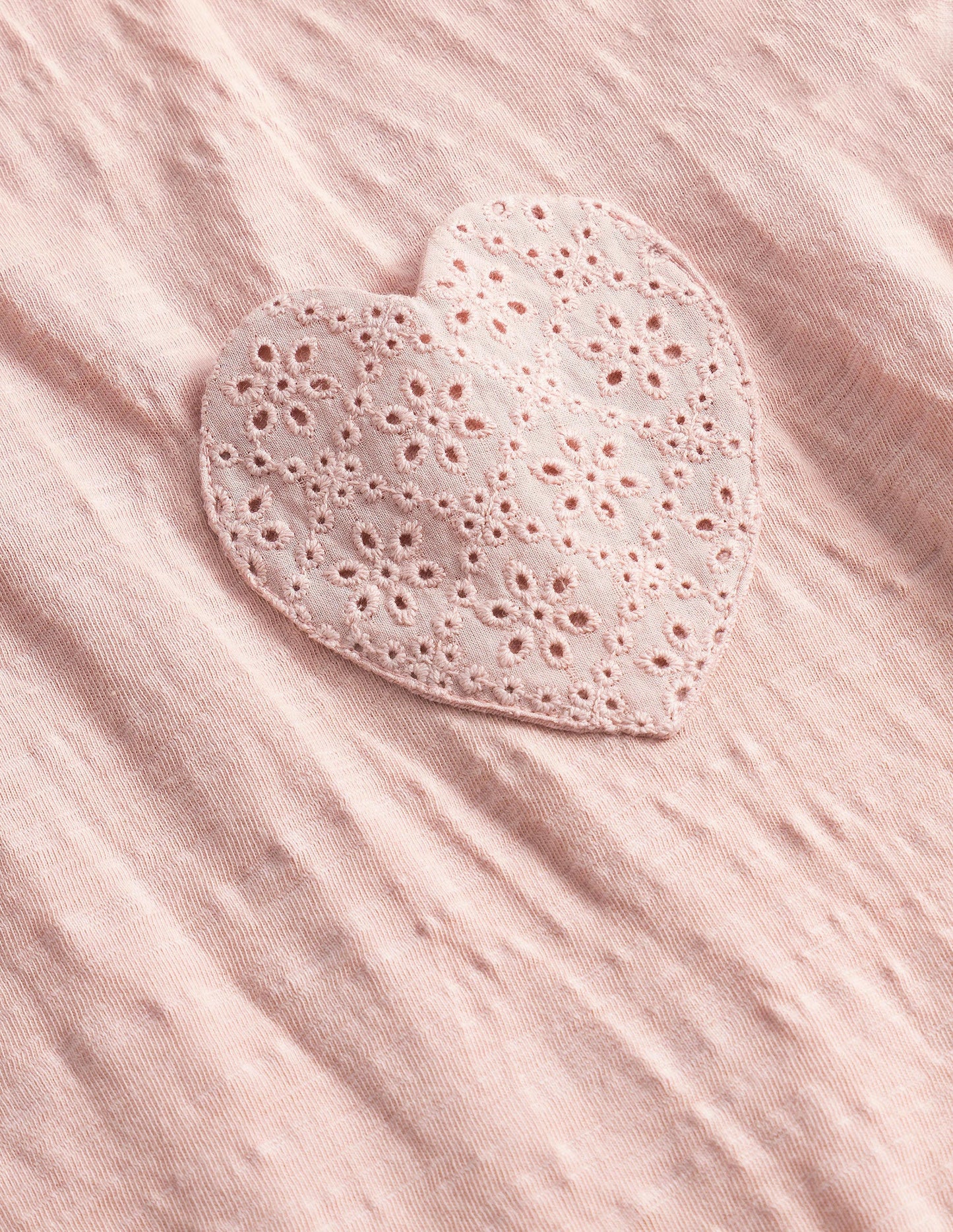 Broderie Pocket T-shirt-Boto Pink