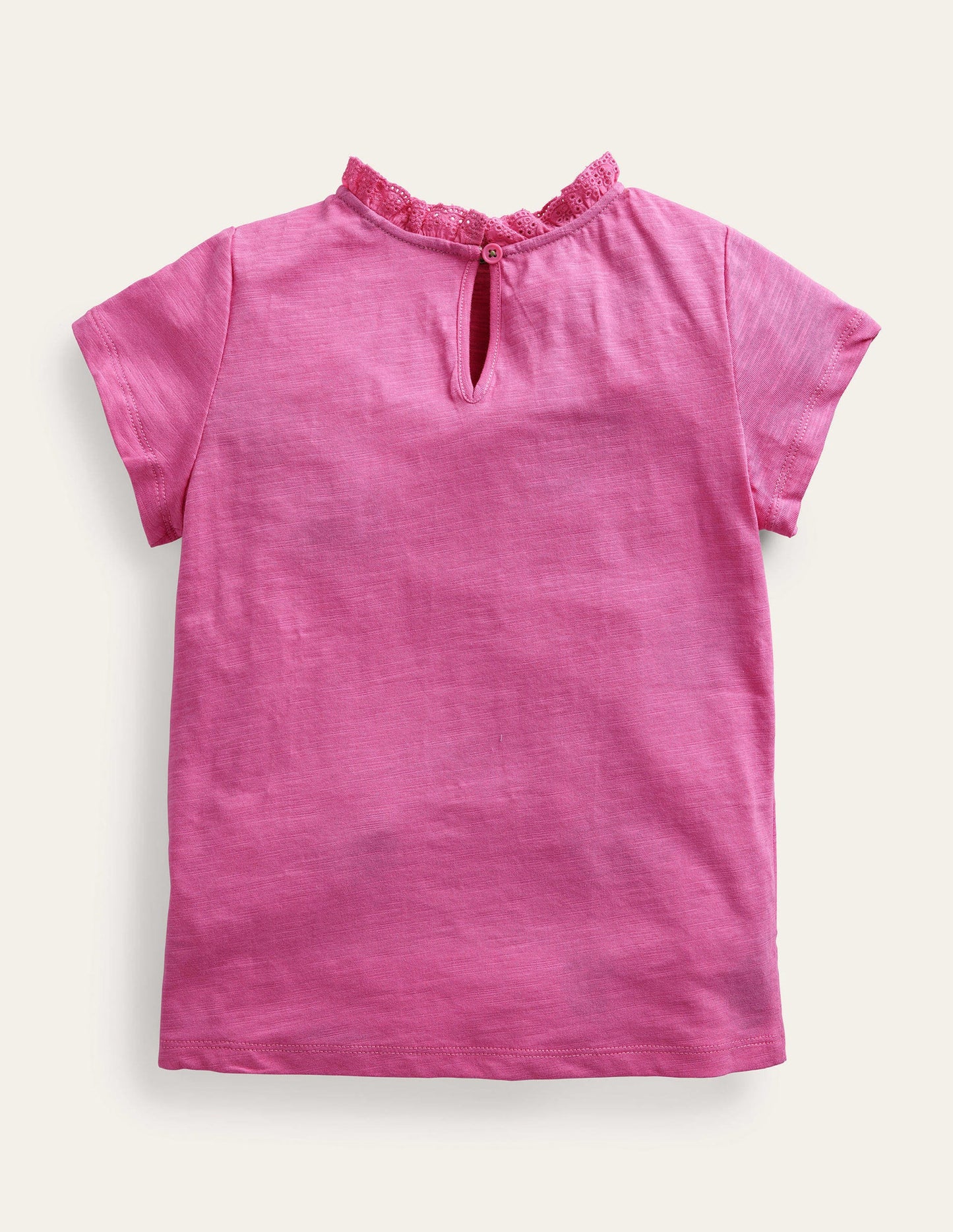Broderie Pocket T-shirt-Tickled Pink