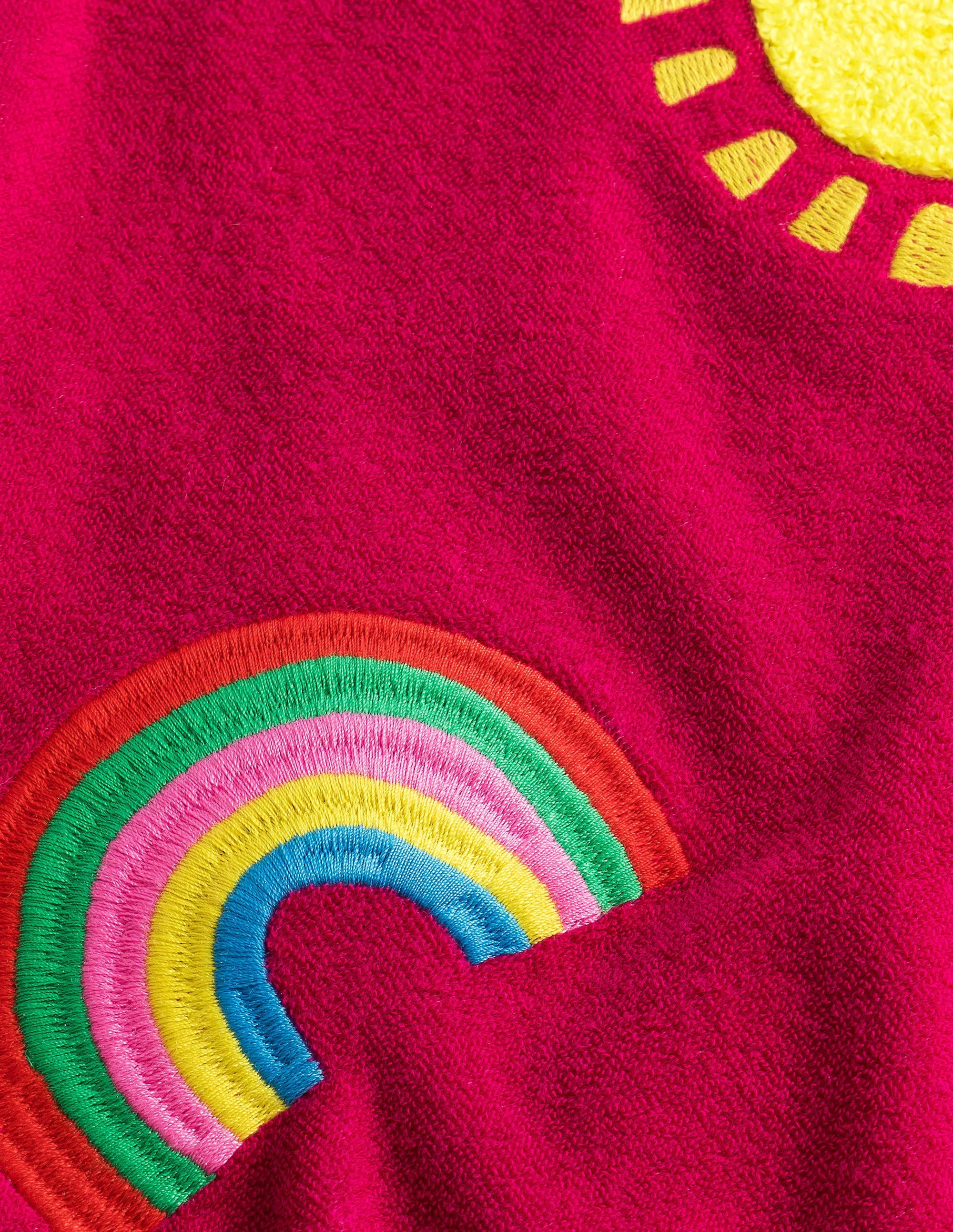 Towelling Logo Sweat-Candy Cane Pink - Image 3