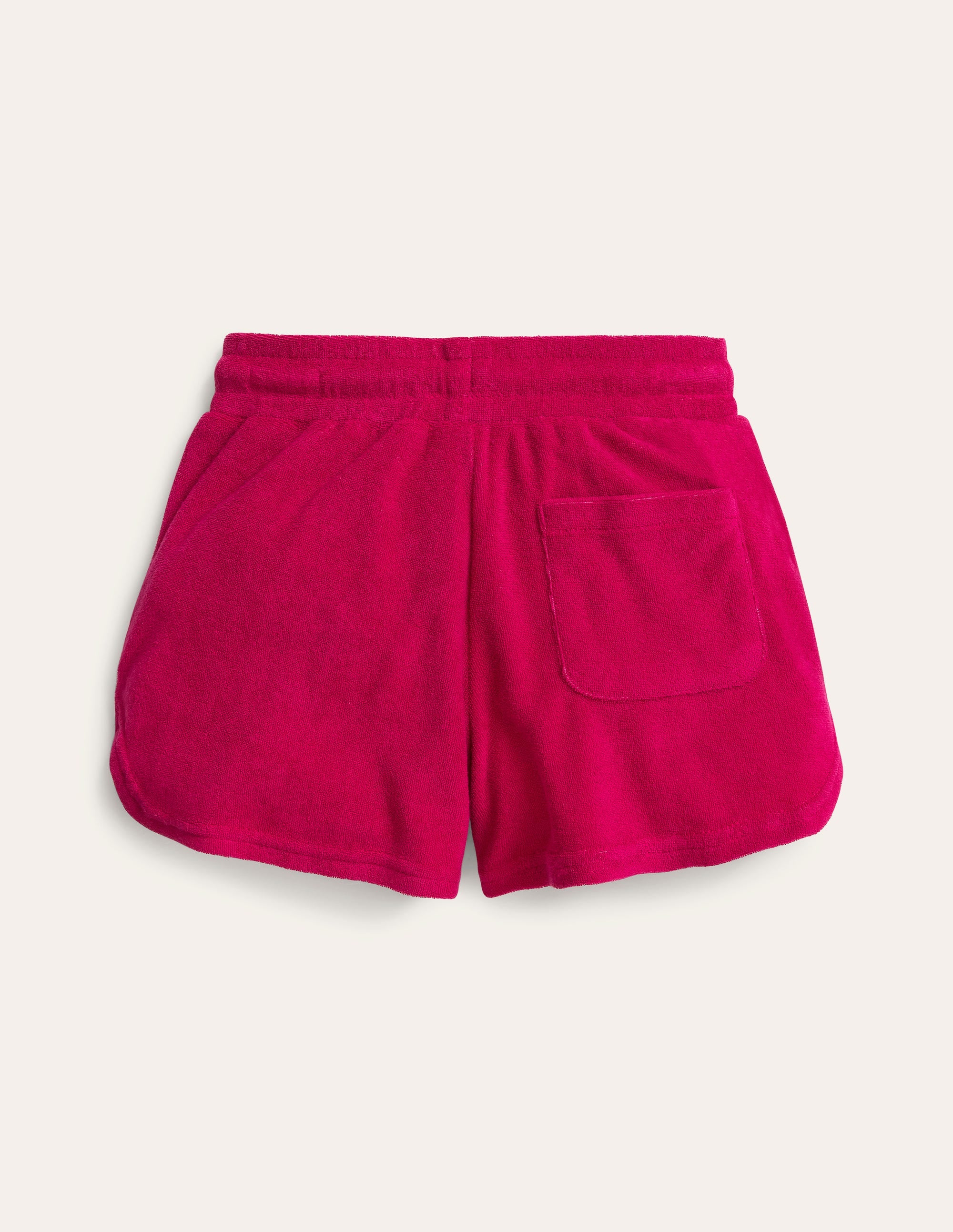 Towelling Appliqué Shorts-Candy Cane - Image 2