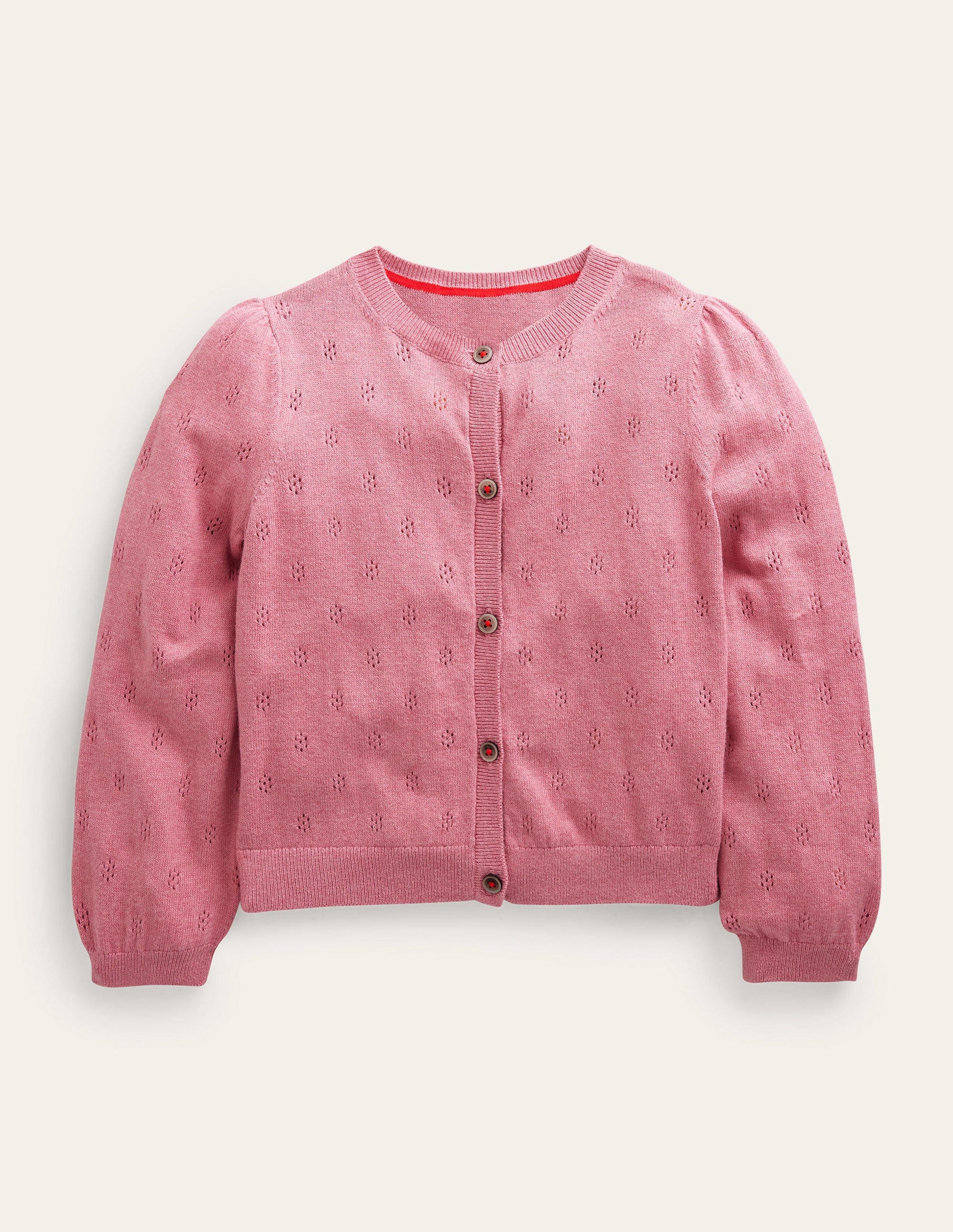 Cotton Cashmere Cardigan-Cameo Pink-1