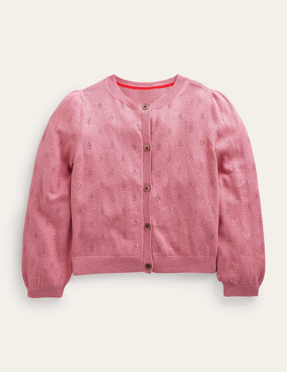 Cotton Cashmere Cardigan-Cameo Pink-1
