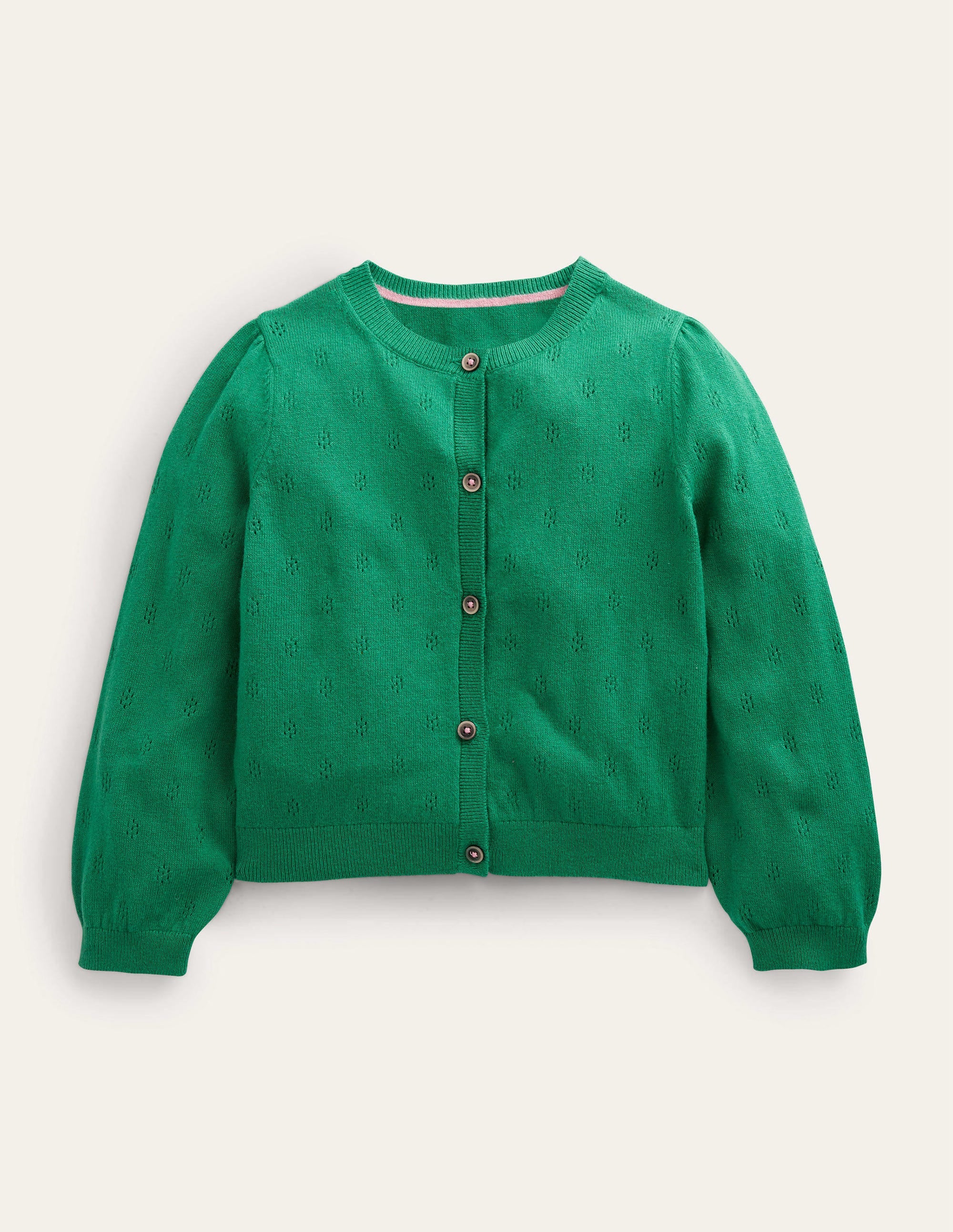 Cotton Cashmere Cardigan-Shady Glade - Image 1